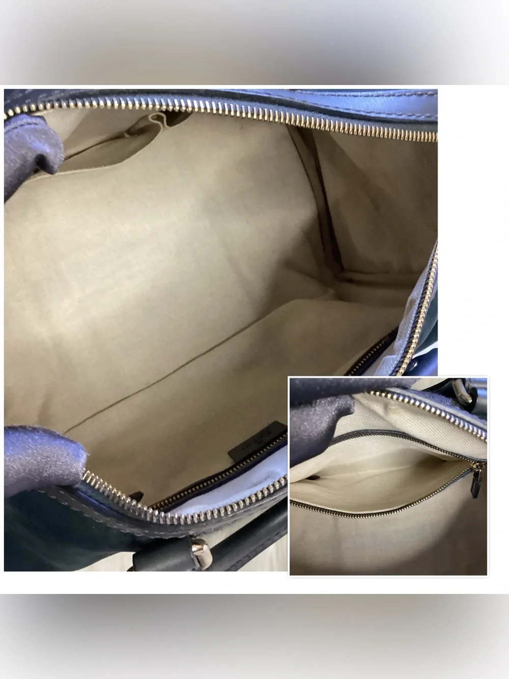 Green Gucci Suede Web Satchel Leather - Picture 8 of 16